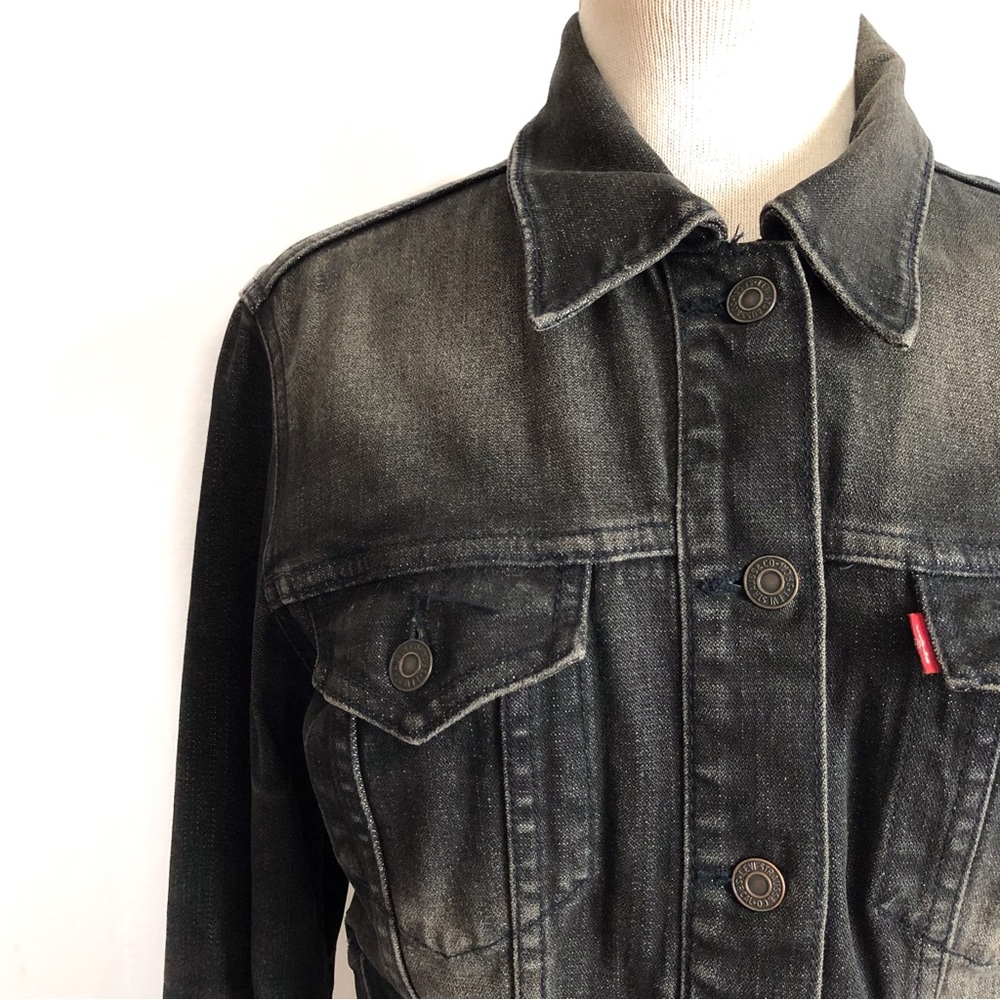 Levi’s Faded Black Denim Trucker Jacket